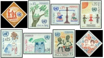 Monaco 1963 - U.N. Children&amp;#039;s Charter, serie neuzata foto