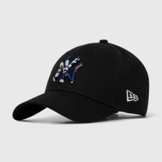 New Era șapcă de baseball din bumbac culoarea negru, cu imprimeu, NEW YORK YANKEES