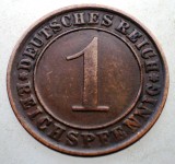 B.193 GERMANIA WEIMAR 1 REICHSPFENNIG 1933 A