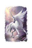 Cumpara ieftin Sticker decorativ, Unicorn, Roz, 85 cm, 6599ST, Oem
