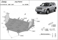 Scut motor metalic Jeep Patriot 2007-2017 foto