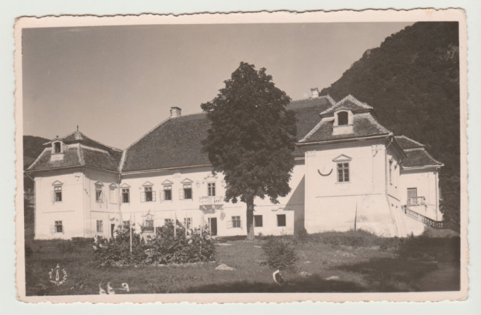 1939 Castel din Transilvania, CP ilustrata foto circulata 1951, eroare stampila