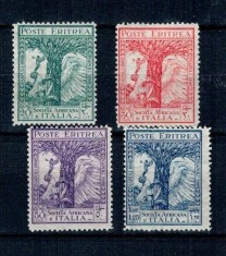 Eritrea Italiana 1928 - Societa Africana Italia, serie neștampilata cu sarniere