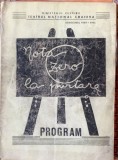 Nota zero la purtare -program de sala Teatrul National Craiova