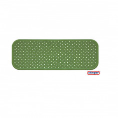 Covoras antiderapant cada 96x34cm, cu ventuze pentru fixare - Verde