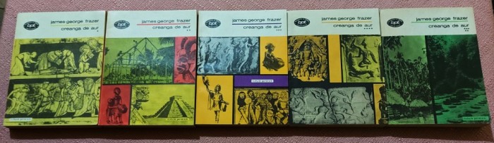 Creanga de aur 5 Volume. Editura Minerva, 1980 - James George Frazer