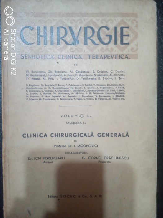 Chirurgie-vol I-iu Clinica chirurgicala generala-Prof.Dr.I.Iacobovici