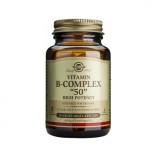 Solgar B-Complex "50" Vitamina pentru Energie, &Icirc;ntărirea Sistemului Imunitar &amp; Sistemul Nervos 50mg 50 capsule veget