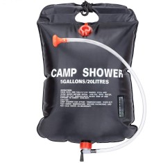 Dus solar portabil Mmgoqqt, cu maner puternic, capacitate mare, negru, pentru camping si activitati in aer liber