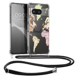 Husa Kwmobile pentru Google Pixel 8, Multicolor, Silicon, 61865.01, Textil, Carcasa