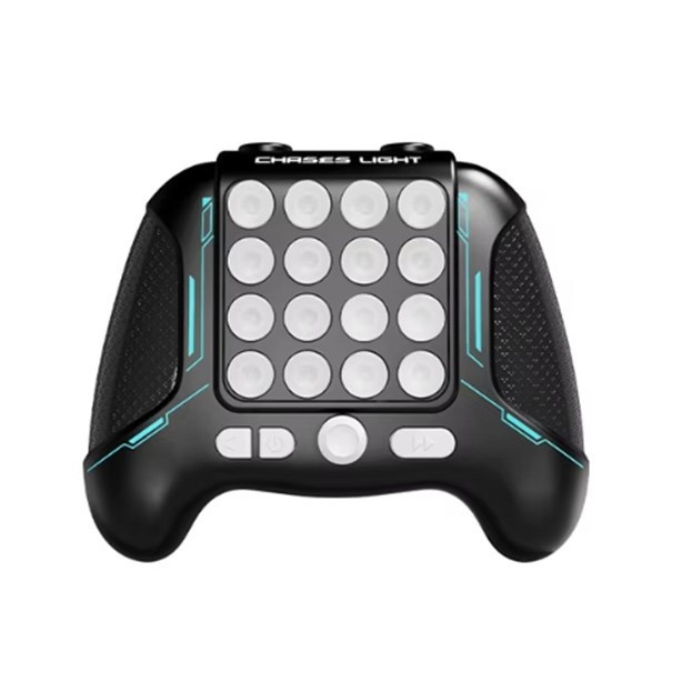 Jucarie interactiva pop it, flippy, tip consola, anti-stres, 5 moduri de joc, din abs si silicon, +3 ani, sunete si lumini model controller, negru