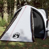 vidaXL Cort de camping 2 persoane, alb, 320x140x120 cm, tafta 185T