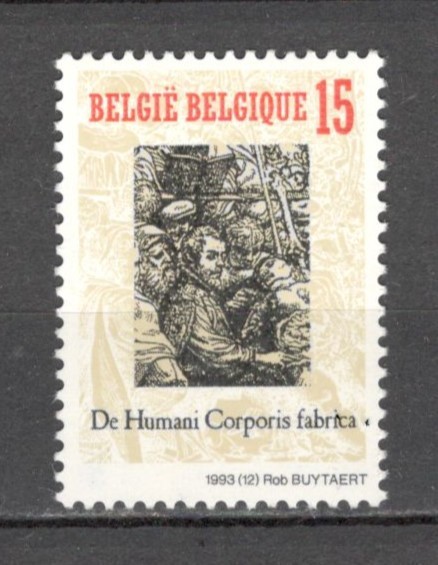 Belgia.1993 450 ani cartea de anatomie &quot;De humani corporis fabrica&quot; MB.386