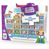 Jucarie Puzzle The Learning Journey, Creeaza-ti propriul castel, Multicolor