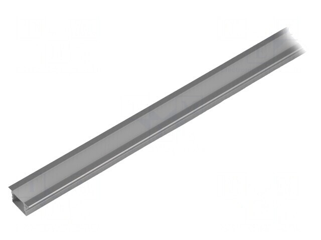 Profil Aluminiu &Icirc;ncastrat LED Argintiu 2m
