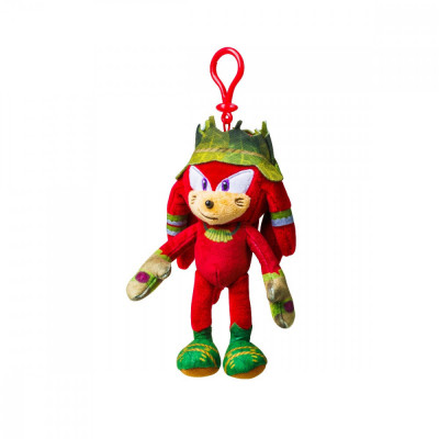 Sonic Prime - Jucarie de plus cu agatatoare, 15 cm, Knuckles, strip foto