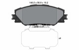 Set placute frana TEXTAR 2433701
