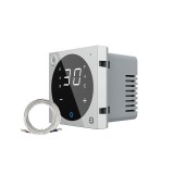 Modul termostat Livolo ZigBee pentru &icirc;ncalzire electrica, touch, gri
