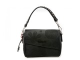 Poseta DESIGUAL neagra, SAXP53, din piele ecologica