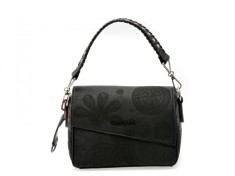 Geanta DESIGUAL neagra, SAXP53, din piele ecologica
