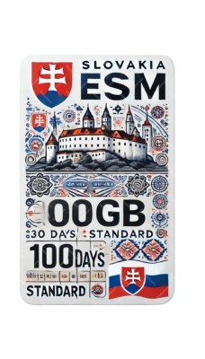 eSIM Slovakia, 100GB, 30 Days, Standard foto