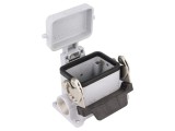 Conector HDC 44.27 cu Capac și Clichet CHP 06 LS2
