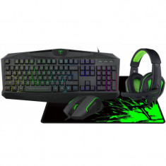 Kit tastatura si mouse T-Dagger Legion 4 in 1 Black foto