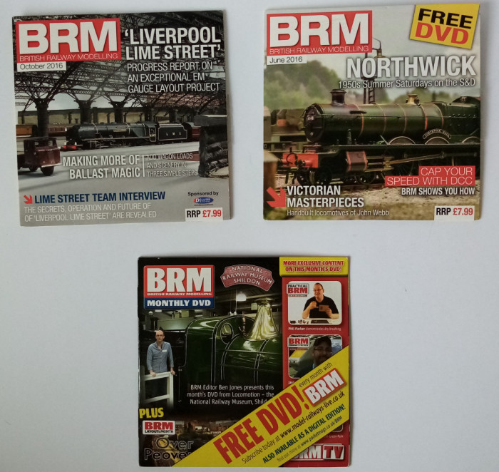 BRM British Raiway Modellin 3 DVD machete feroviare trenulete hobby diorama D11