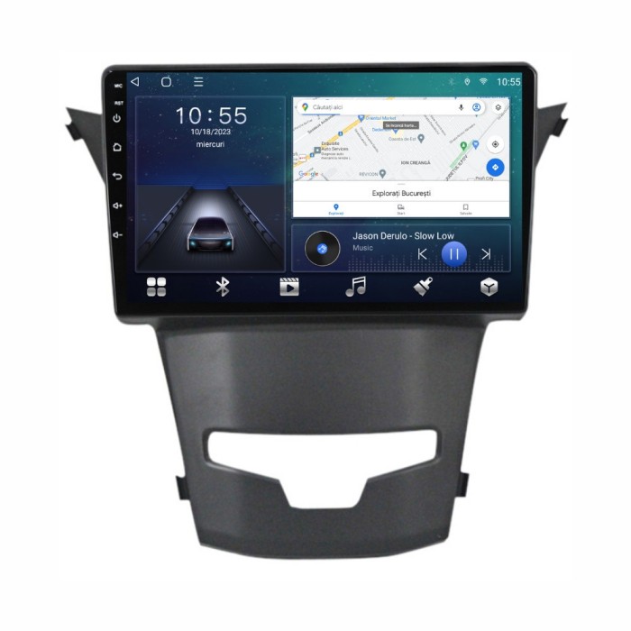 Navigatie dedicata cu Android Ssangyong Korando 2013 - 2019, 2GB RAM, Radio GPS