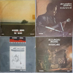 Disc vinil, LP. LOT 4 DISCURI ALEXANDRU ANDRIES: TREI OGLINZI, ROCK'N'ROLL; INTERZIS; INTERIOARE-ALEXANDRU ANDRI