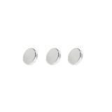 Set 3 magneti foarte puternici, gri, disc, simplu, 10mm X 3 mm