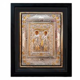 Icoana argintata Sf. Mihail si Gavril 34x42 cm