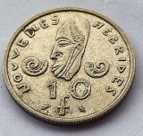 473. Moneda Noile Hebride 10 francs 1970 (tiraj 400.000 buc)
