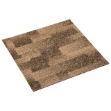 vidaXL Carpetă pentru podea 20 pcs Maro 50 x 50 cm PP 42046765