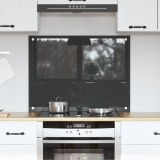 vidaXL Contrablat bucătărie gri &icirc;nchis 80x60x0.6 cm sticlă securizată
