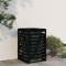 Gossi depozitare cos de gunoi negru 84x90x128,5 cm lemn masiv de pin