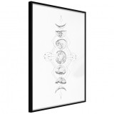 Cumpara ieftin Poster - Silver Globe, cu Ramă neagră, 40x60 cm