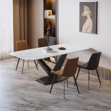 Cumpara ieftin MASA DINING 611 1600 800 750 MARMURA ALB