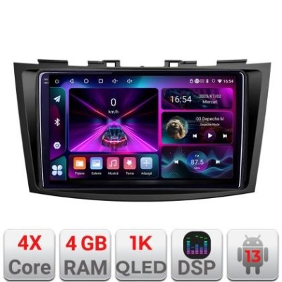 Navigatie Suzuki Swift 2010-2017 A-179 4+64 InCell Display 1K Android Waze USB Navigatie Internet Youtube Radio CarStore Technology foto