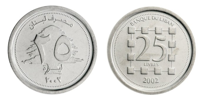 Liban 2002 - 25 livres UNC