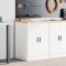 vidaXL Dulap depozitare garaj alb 60x51x85 cm lemn masiv de pin 860571