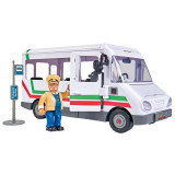 Autobuz Simba Fireman Sam Trevors Bus cu figurina si accesorii