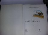 Carte veche Povesti.Anul padurii-Sokolov-Mikitov/ilustratii Nikolski.T.GRATUIT, 14k, Galben