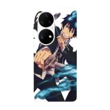 Husa compatibila cu Huawei P40 model Rin Okumura Blue Exorcist, Silicon, TPU, Viceversa, Transparent, Carcasa