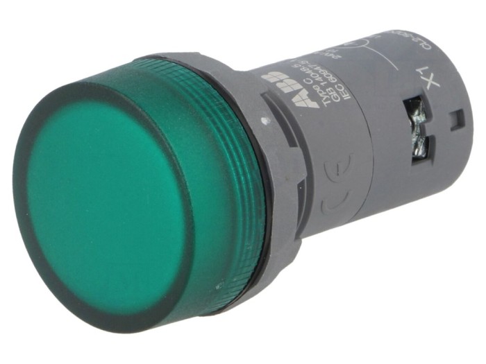Lumină de control LED 22mm, verde