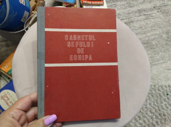 Carnetul șefului de echipă. Necompletat