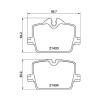Placute frana BMW 2 Coupe (G42 G87) 08.21-, 3 (G20 G80 G28) 11.18-, 3 Touring (G21 G81) 07.19-, 3 Touring Van (G21) 07.19-, 4 Convertible (G23 G83) 1, BREMBO
