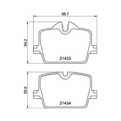 Placute frana BMW 2 Coupe (G42 G87) 08.21-, 3 (G20 G80 G28) 11.18-, 3 Touring (G21 G81) 07.19-, 3 Touring Van (G21) 07.19-, 4 Convertible (G23 G83) 1 foto
