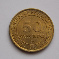 50 SOLES DE ORO 1981 PERU