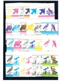 Nevis 1985 - Păsări, Audubon, probe progresive de culoare nedantelate